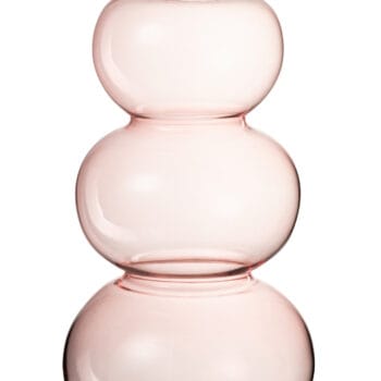 Vase Globes Glass Pink Large