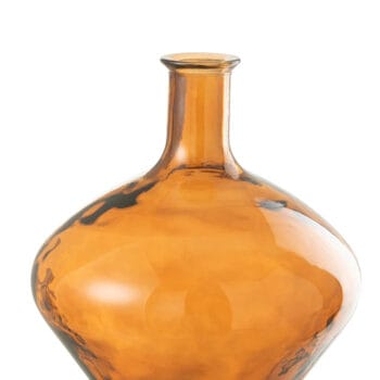 Vase Cherry Glass Brown