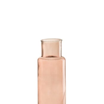 Vase Cylinder Glass Light Pink Small