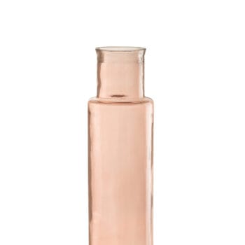 Vase Cylinder Glass Light Pink Medium