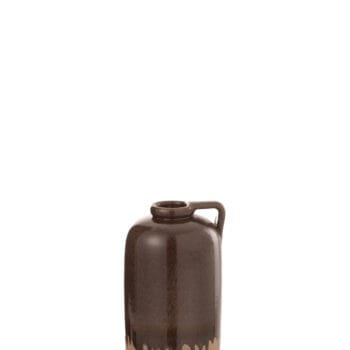 Vase Handle Ceramic Beige/Brown Small