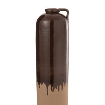 Vase Handle Ceramic Beige/Brown Medium