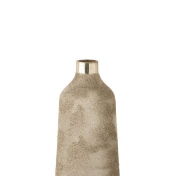 Vase Frosty Round Glass Silver