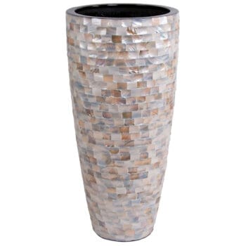 MOTHER OF PEARL hoge schelpenvaas 100cm