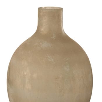 Vase Soda Bottle Low Round Glass Gold