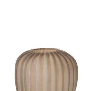 Vase Stripe Sand Glass Light Brown