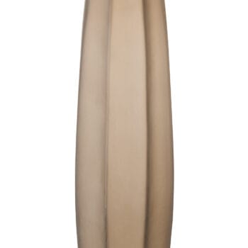 Vase Long Stripe Sand Glass Light Brown