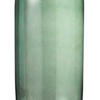Vase Cylinder Glass Green Large