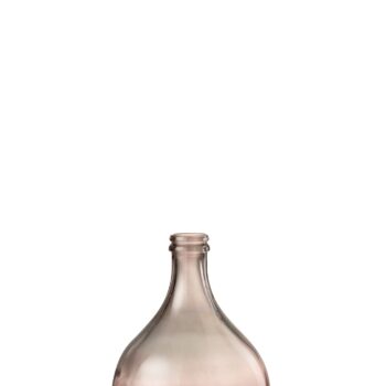 LUCI hoge vaas zalm roze glas voor binnen 43cm