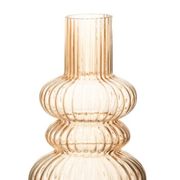 LAZO design vaas zalm oranje glas 25cm