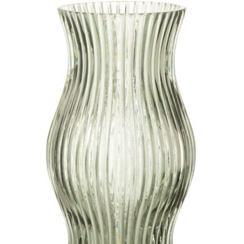 LAZO hoge vaas van glas in licht groen 26cm