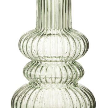 LAZO hoge groene vaas van glas 30cm