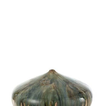 VAAS LAAG VERF KERAMIEK NATUREL/GROEN