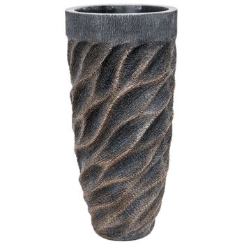 UNDA grote brons zwarte vaas 70cm